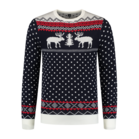 Classic deer, dark blue/red/white