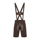 Trachtenhosen mit Aufdruck, braun