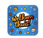 Huldeschild - Welkom thuis cartoon