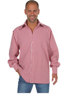 Hemd brabants bont,rood/w,hemd