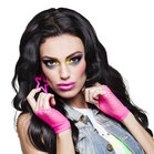 Gloves wrist New york neon pink