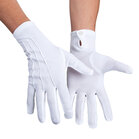 Gloves wrist Basic +button white