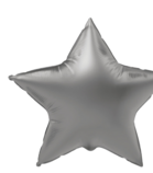 Foil ballon Moonlight Silver ster 48 cm