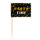 24 Flag picks Party Time 7cm