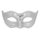 Eye mask Venice sequins silver