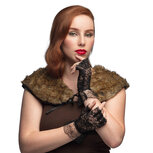 Gloves Paris lace black