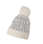 SKI muts metallic silver