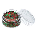 Chunky Glitter Cream Red &amp; Green 10 ml.