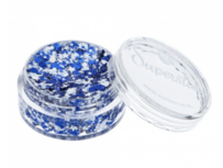 Chunky Glitter Cream Blue &amp; White (Dunkerque) 10 ml.