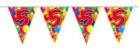 Vlaggenlijn balloons 5 jaar 10m/stk