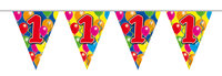 Vlaggenlijn balloons 1 jaar 10m/stk
