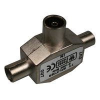 Coax Splitter T Metaal Coax Splitter T Metaal