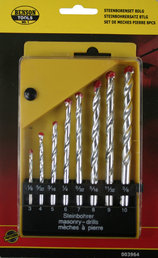 Boorset 8 dlg steen cassette