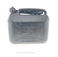 Jerrycan Zwart Kunststof 10 Ltr