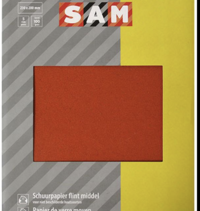 SAM SCHUURPAPIER DROOG MIDDEL 5VL SAM SCHUURPAPIER DROOG MIDDEL 5VL