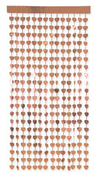 Party Gordijn Hart Rose Gold 2x1mt Party Gordijn Hart Rose Gold 2x1mt