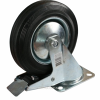 Zwenkwiel + rem 125 mm