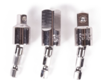 Bit dopadapter 1/4 3/8 1/2" x 55 mm flexibel