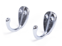 Kapstokhaak 2 dlg metaal