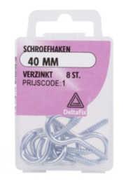 Schroefhaak 40 mm
