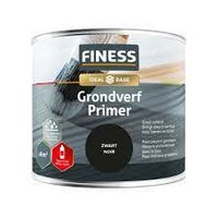 FINESS Grondverf  bi/bu 250 ml Zwart FINESS Grondverf  bi/bu 250 ml Zwart
