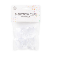 8 Suction cups with hook D4cm