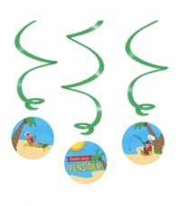 Swirl decorations - Pensioen cartoon Swirl decorations - Pensioen cartoon