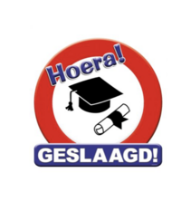 Huldeschild - geslaagd school