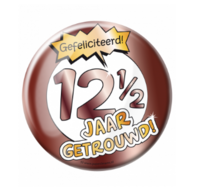 Button XL - 12,5 jaar getrouwd Button XL - 12,5 jaar getrouwd