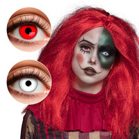 Paar 3-maands duolenzen Creepy clown Paar 3-maands duolenzen Creepy clown