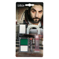 Schmink kit Vampier (vampiertanden, nepbloed, vetschmink en spons)