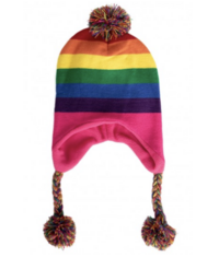 Gebreide muts regenboog