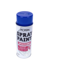 Mondial Spray paint RAL 5002 hoogglans ultra marijnblauw 400ml Mondial Spray paint RAL 5002 hoogglans ultra marijnblauw 400ml