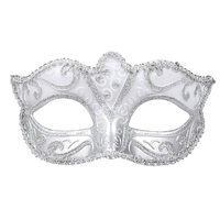 Oogmasker Venice felina zilver