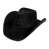 Cowboyhoed Wyoming zwart (leatherlook)