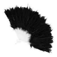 Waaier Flapper zwart (23 cm)