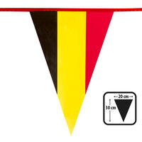 PE vlaggenlijn Belgi√´ (30 x 20 cm)(10 m)