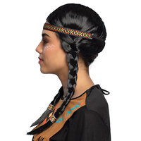 Pruik Kewanee met haarband