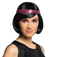 Pruik Charleston met hoofdband