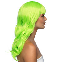 Pruik Chique neongroen UV