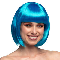 Pruik Cabaret blauw