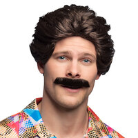 Pruik Vance met snor