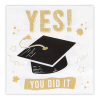 Set 20 papieren servetten 'Yes! You did it' (33 x 33 cm)