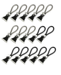 Handdoekknijpers grijs/zwart 15 dlg