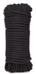 Touw paracord 3 mm x 15 mtr zwart