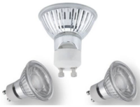 LED lamp GU10 5W glass version dimbaar 3 dlg