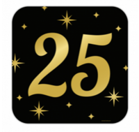 Huldeschild - 25 jaar  Huldeschild - 25 jaar