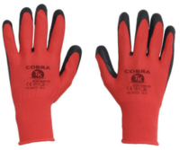 Werkhandschoenen rood zwart maat 11 Werkhandschoenen rood zwart maat 11