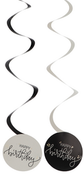 Hangdecoratie - Crème Noir - 6 stuks