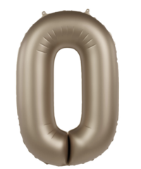 Folieballon Cijfer  - Starlight Gold - Satin Gloss - 86 cm Folieballon Cijfer  - Starlight Gold - Satin Gloss - 86 cm